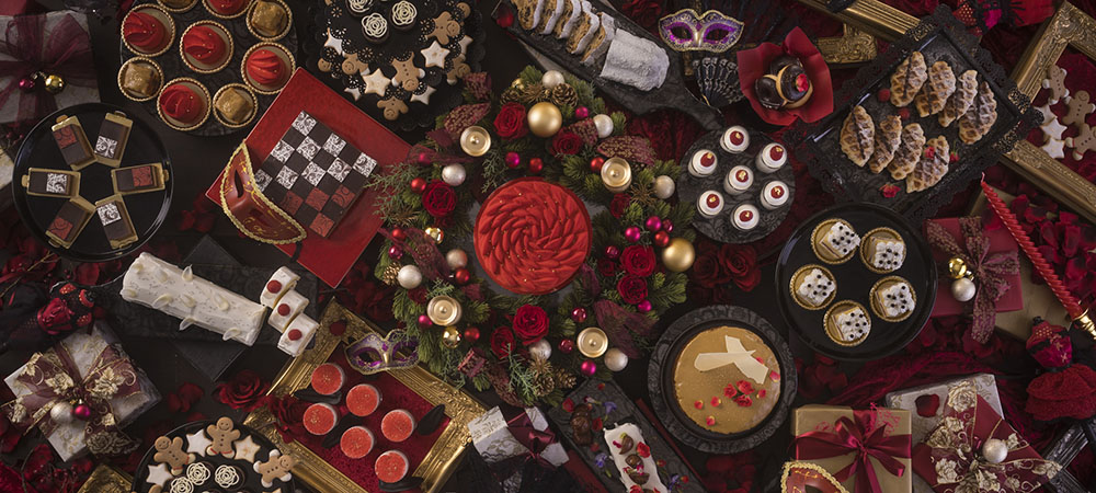 公式 ブラッセリー ラウンジ シアラ クリスマススイーツと華やかな仮面舞踏会の雰囲気を味わう マスカレード クリスマス パーティー スイーツビュッフェ 福岡のホテルなら ヒルトン福岡シーホーク