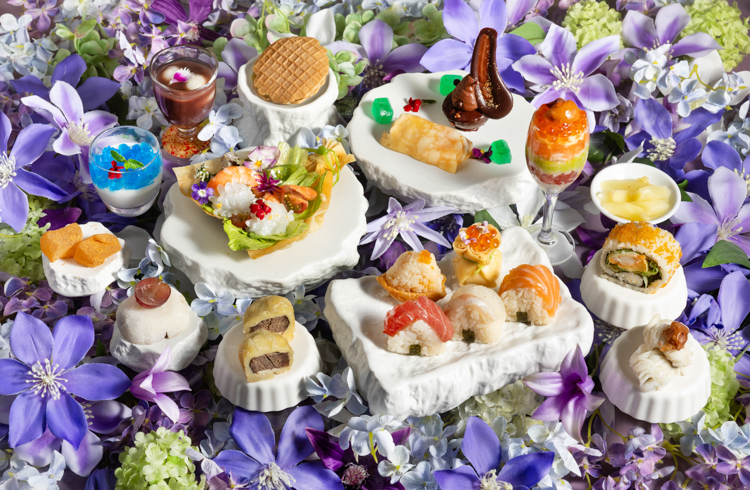 アフタヌーンティー風寿司ランチ「花蓮」