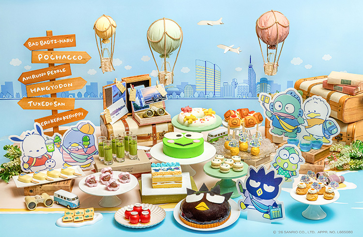 スイーツビュッフェ「Come travel with us ～はぴだんぶいの福岡探検～」