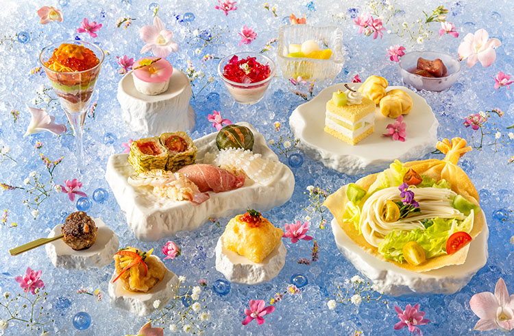 アフタヌーンティー風寿司ランチ「花蓮」